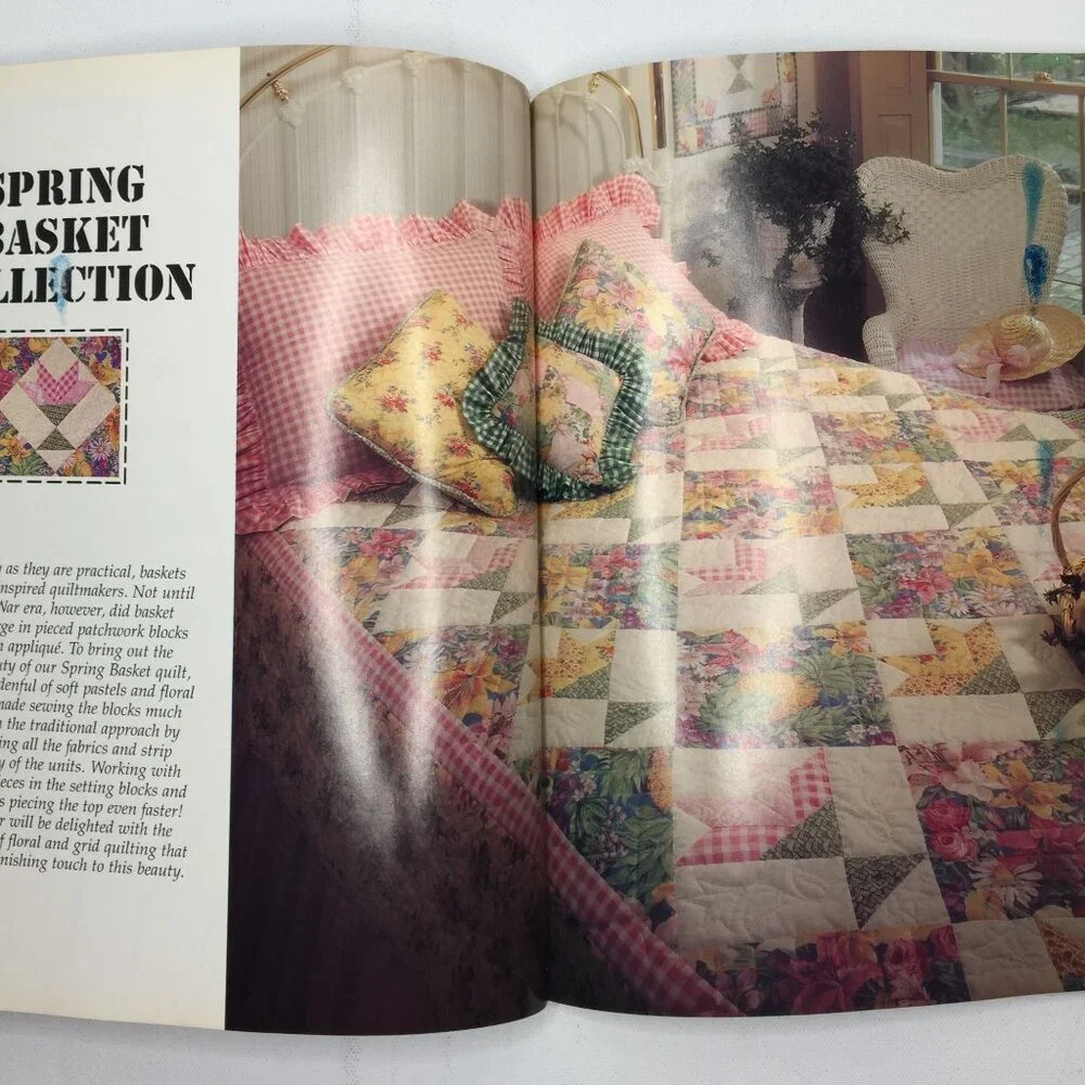 Leisure Arts Quick-Method Quilts Book Quilting Sewing Diagrams Patterns Designs